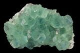 Stepped Blue-Green Fluorite Crystal Cluster - China #132750-1